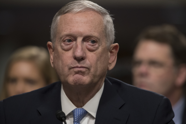 US Defense Secretary James Mattis (Yonhap)