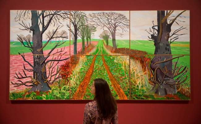 Vibrant Tate show traces of David Hockney’s artistic journey (AFP-Yonhap)