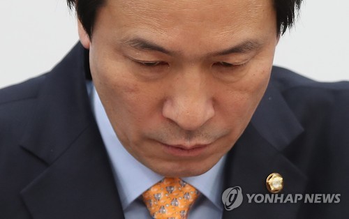 Rep. Woo Sang-ho, the floor leader of the Democratic Party (Yonhap)