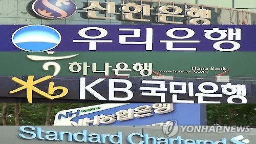 Nation's major bank holding firms (Yonhap)