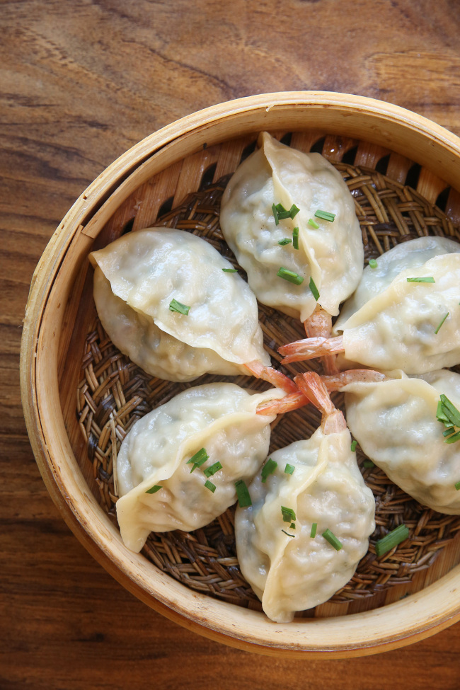 Savory minced meat, herbs, and shrimp dumplings at Gubok Mandu (Lee Kyung Sub)