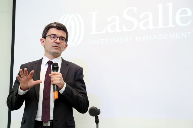 Mahdi Mokrane, head of research and strategy for Europe at LaSalle Investment Management, in Seoul, Wednesday.