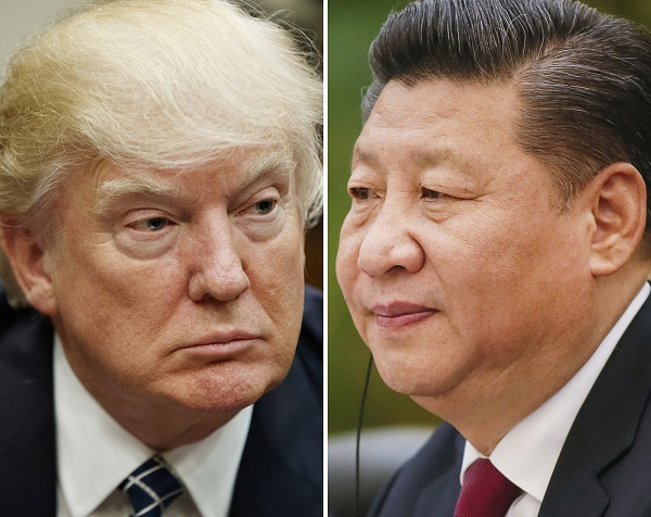 US President Donald Trump (L) and Chinese President Xi Jinping (Yonhap)