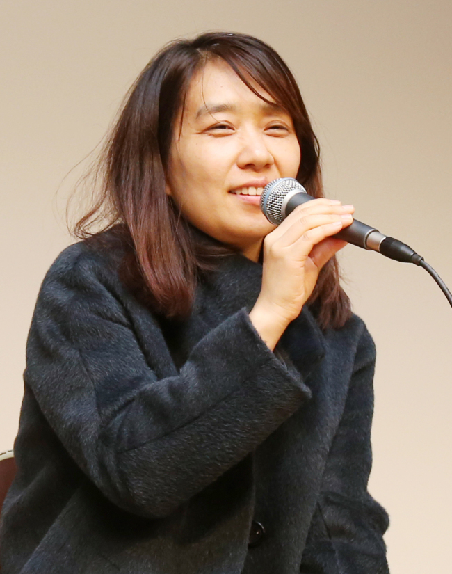 Korean author Han Kang, who wrote the three-part novella 