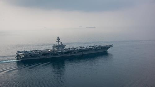 The USS Carl Vinson aircraft carrier (Yonhap)