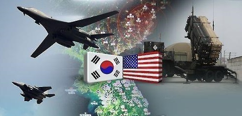 An image of South Korea-US alliance in a photo provided by Yonhap News TV. (Yonhap)