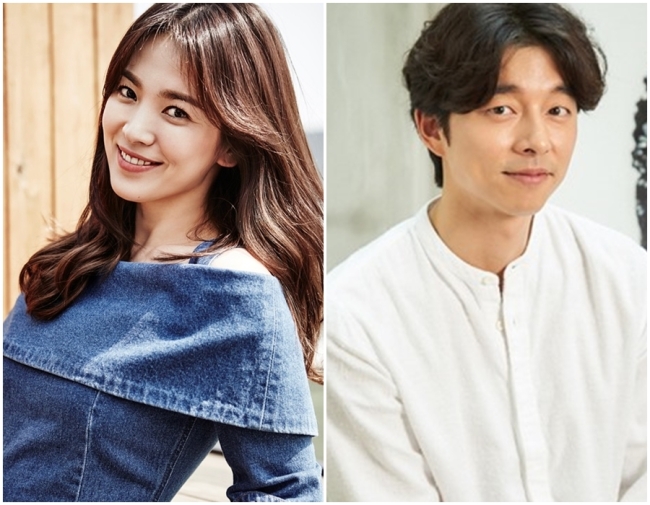 Actress Song Hye-kyo (left) and actor Gong Yoo (United Artists Agency/Management Soop)