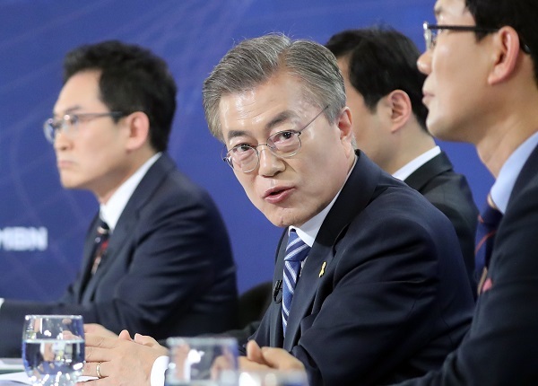 Presidential candidate Moon Jae-in of the Democratic Party of Korea (Yonhap)