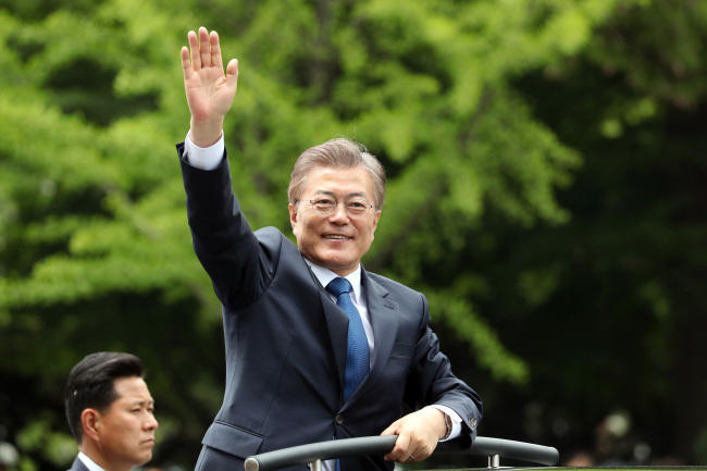 Korea’s new President Moon Jae-in (Yonhap)