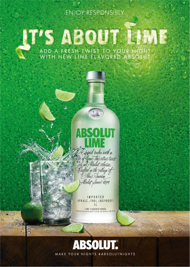 Lime Vodka - Absolut Lime