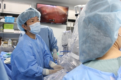 An undated file photo of an endometriosis patient surgery at a Seoul hospital. (Yonhap)