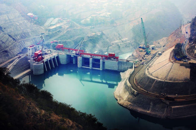 The Patrind Hydroelectric Power Plant being constructed in Pakistan (K-water)