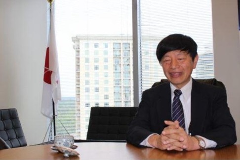 The Japanese consul general in Atlanta, Takashi Shinozuka. (Captured from the website of the Reporter Newspapers)