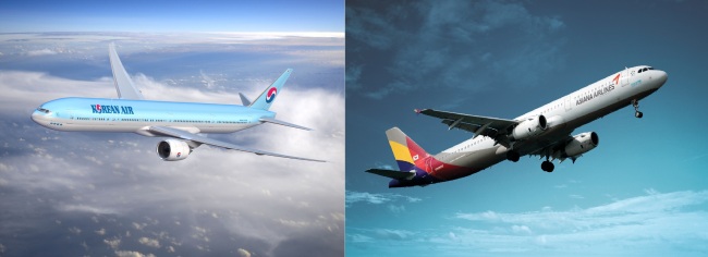 (Korean Air) (Asiana Airlines)