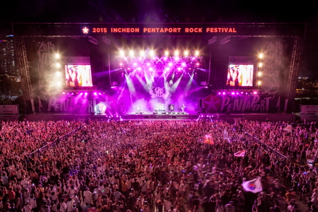 The 2015 Pentaport Rock Festival in Incheon (Herald DB)