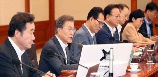 Moon urges additional support for the poor, women