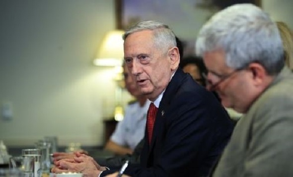 US Secretary of Defense Jim Mattis. (Yonhap)