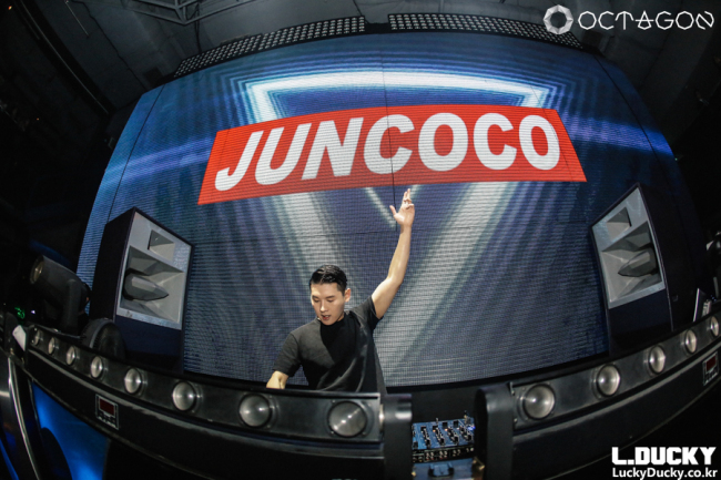 DJ Juncoco performs at a Gangnam club in Seoul in May. (DJ Juncoco)