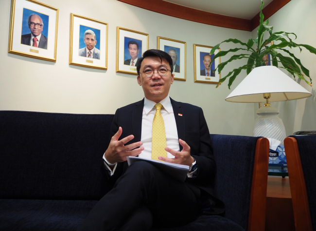 Singaporean Ambassador Yip Wei Kiat (Joel Lee/The Korea Herald)