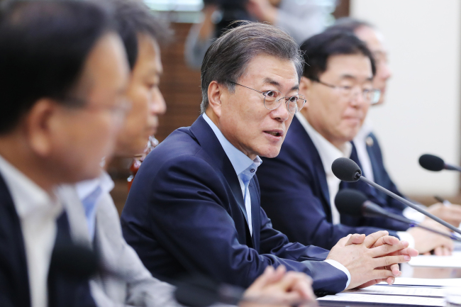 President Moon Jae-in. Yonhap