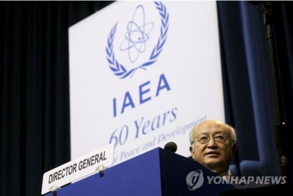 Director general of the IAEA, Yukiya Amano. (AP-Yonhap)