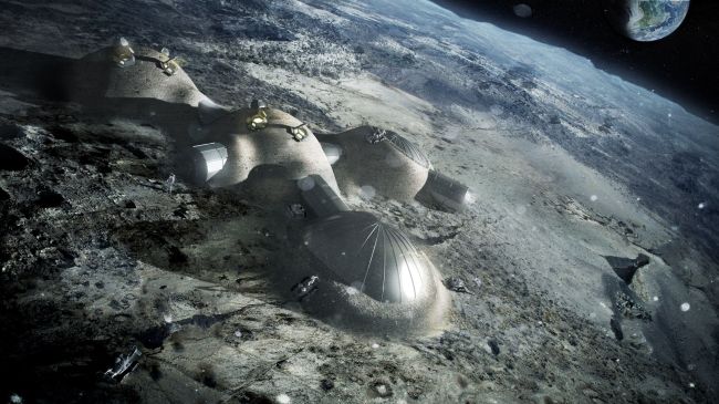 File photo: This handout artist impression released by the European Space Agency (ESA) on September 22, 2017 shows a multi-dome lunar base being constructed based on the 3D printing. (AFP PHOTO / ESA/Foster+Partners/BERNARD FOING)