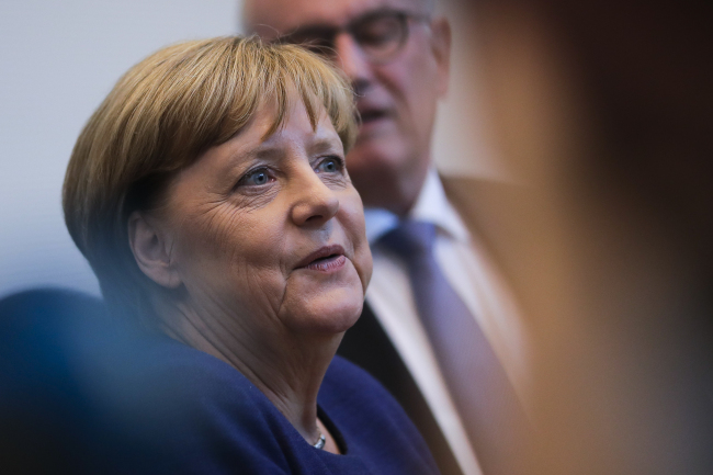 Angela Merkel, German chancellor and chairwoman of Christian Democratic Union party (AP Photo/Markus Schreiber)