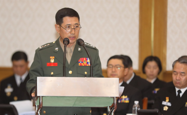 South Korea`s Marine Corps’ commander Gen. Jun Jin-goo. Yonhap