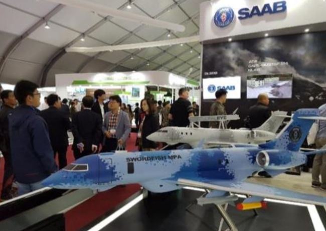 A model of the Saab`s Swordfish maritime patrol aircraft (Yonhap)