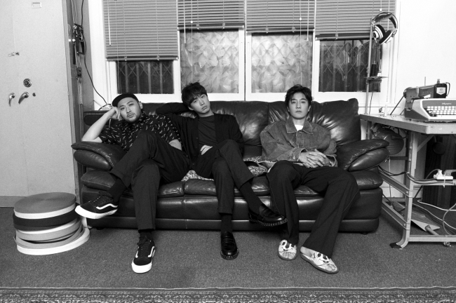 (From left) Mithra Jin, Tablo and DJ Tukutz of hip-hop trio Epik High (YG Entertainment)