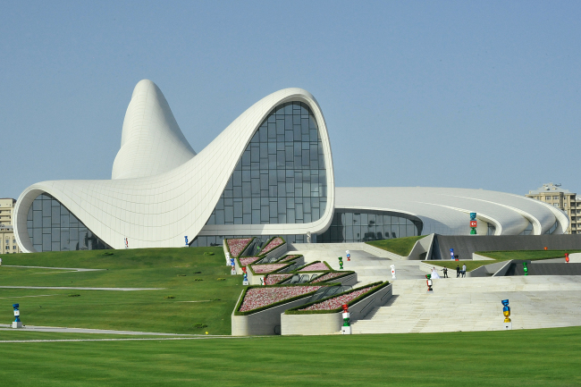 Heydar Aliyev Center in Baku (Azerbaijani Embassy)