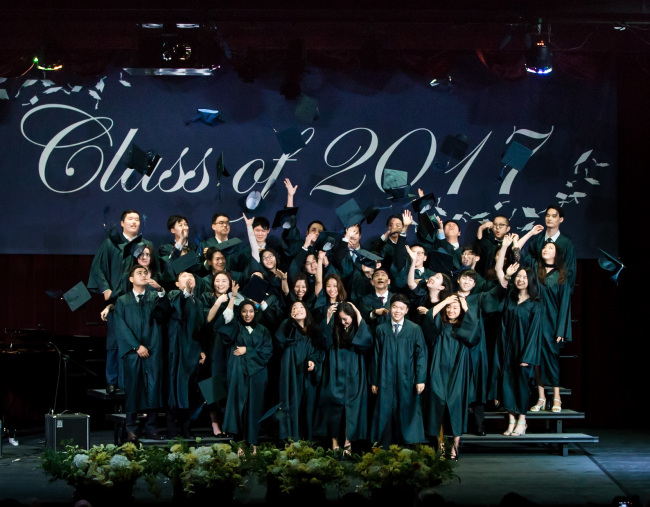 The 2017 graduation ceremony of Dwight School Seoul