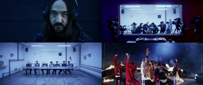 Images of BTS’ “Mic Drop” remix music video (Big Hit Entertainment)