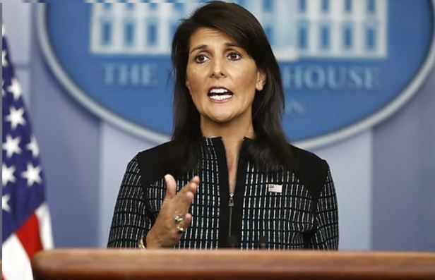 US Ambassador to the United Nations Nikki Haley. (AP-Yonhap)