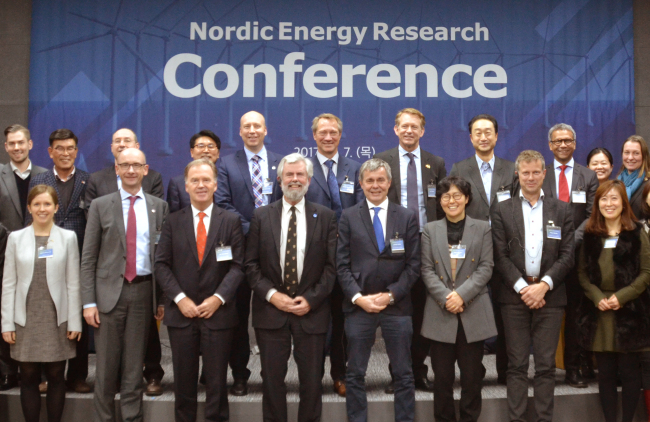 The Nordic Energy Research Conference on Dec. 7 in Seoul gathered Nordic diplomats, researchers, academics, company executives, government officials and nongovernmental organization leaders, who shared ideas on sustainable energy solutions, policy innovations and civic engagement. (Danish Embassy)