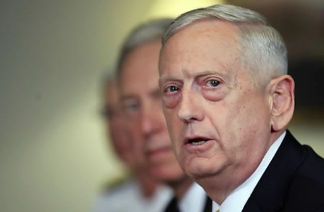 US Defense Secretary Jim Mattis. (AP-Yonhap)