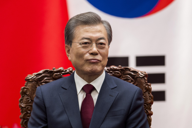 South Korean President Moon Jae-in (AP/Yonhap)