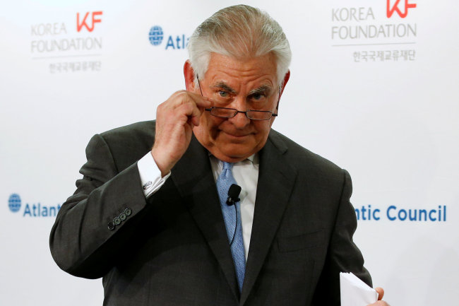 Rex Tillerson (Reuters-Yonhap)