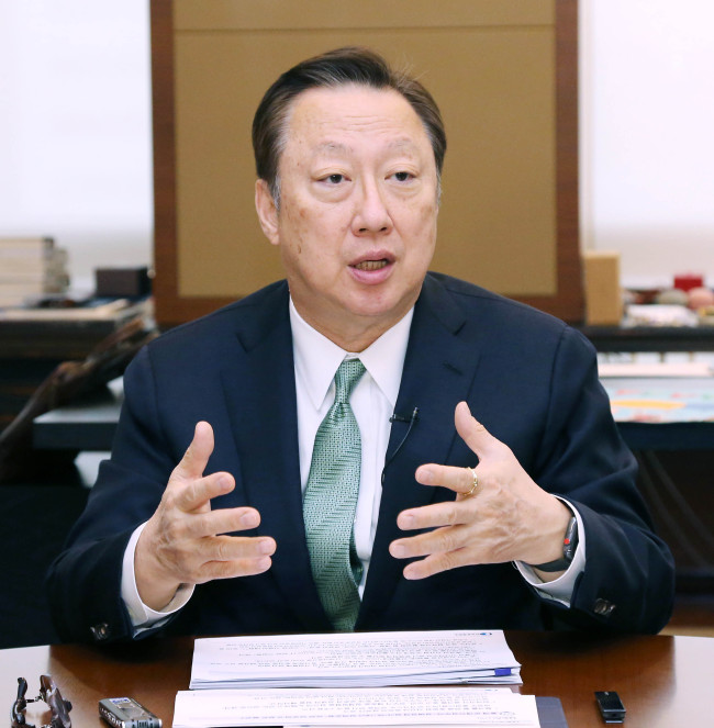 Korean Chamber of Commerce and Industry Chairman Park Yong-maan (KCCI)