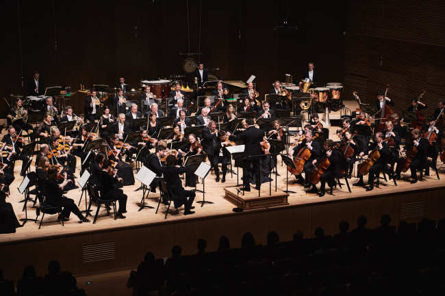 The Bochum Symphony Orchestra performs at Tongyeong Concert Hall in South Gyeongsang Province, Friday (TIMF)