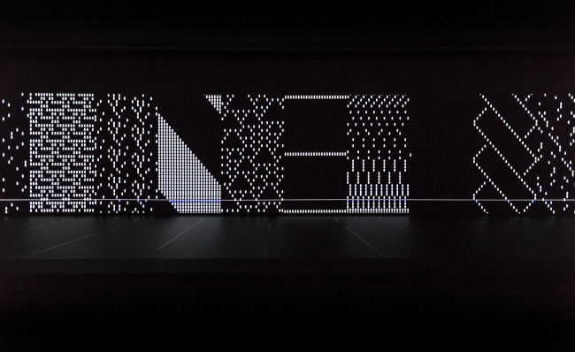 An exhibition view of Carsten Nicolai’s “unitape” (Courtesy of the artist)
