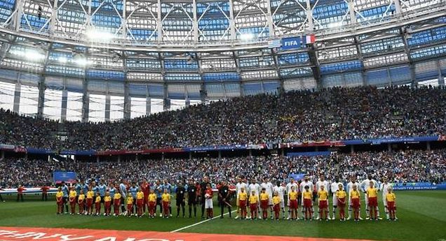 The World Cup stadium in Nizhny Novgorod faces an uncertain future. (AFP)