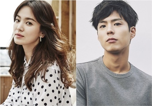 Song Hye-kyo (UAA) and Park Bo-gum (Blossom Entertainment)