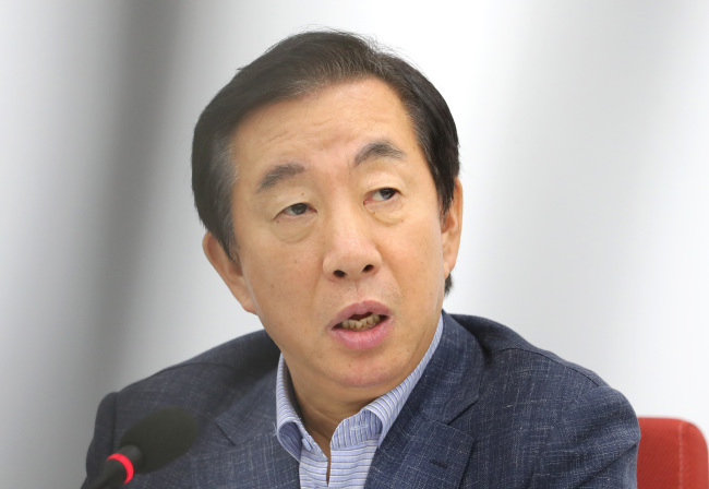 Kim Sung-tae, the floor leader of the main opposition Liberty Korea Party. (Yonhap)