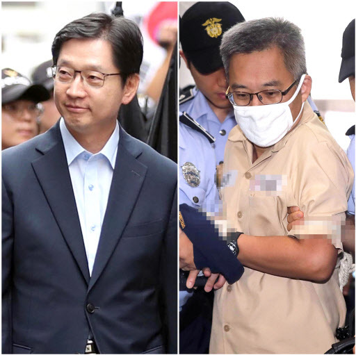 Gov. Kim (left) and Druking (Yonhap)