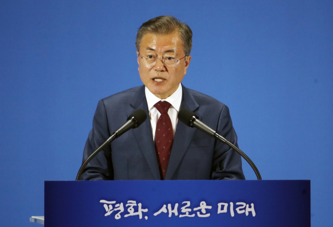President Moon Jae-in. Yonhap