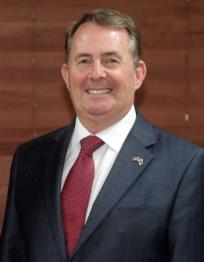 Liam Fox, British secretary of state for international trade (Yonhap)