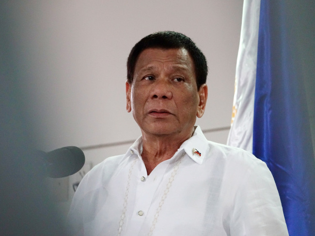 Filipino President Rodrigo Duterte (Yonhap)