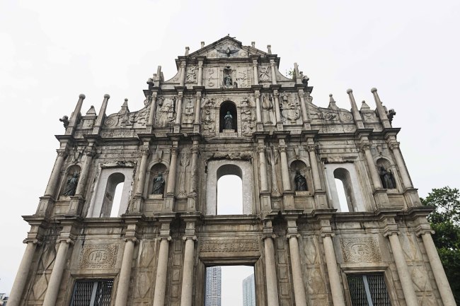 The Ruins of St. Paul’s form one of Macau’s most famous landmarks. (Hong Tae-shik)