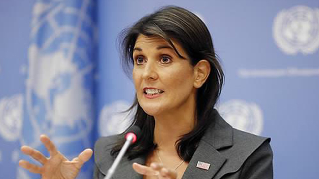Nikki Haley, US ambassador to the United Nations. Yonhap